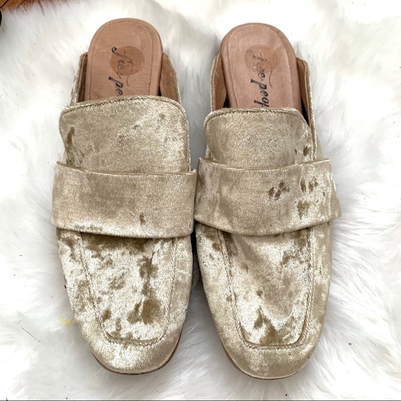 Free People Shoes - ⚡️SALE⚡️ Free People Gold Loafers